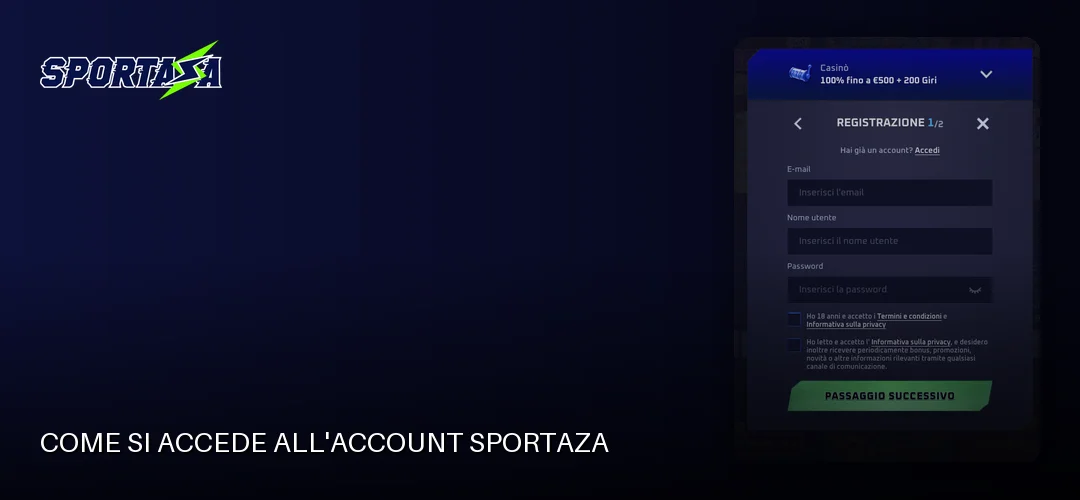 Sportaza promotional banner